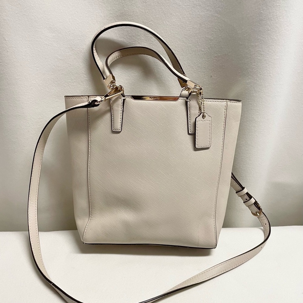 Coach cream small tote/satchel